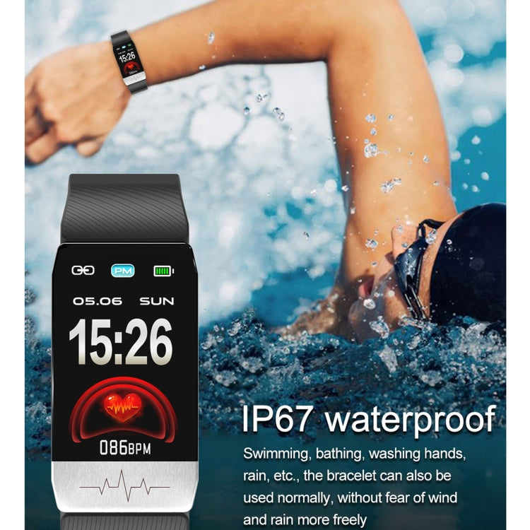 T1S 1.14 inch Screen IP67 Waterproof Smart Bracelet, Support Blood Oxygen Monitoring / Body Temperature Monitoring / Heart Rate Monitoring(Black) - Smart Wear by buy2fix | Online Shopping UK | buy2fix