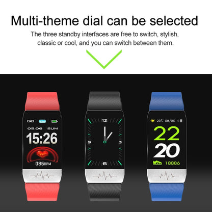 T1S 1.14 inch Screen IP67 Waterproof Smart Bracelet, Support Blood Oxygen Monitoring / Body Temperature Monitoring / Heart Rate Monitoring(Red) - Smart Wear by buy2fix | Online Shopping UK | buy2fix