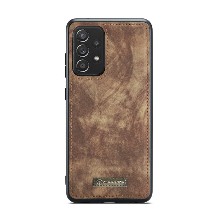 For Samsung Galaxy A52 5G / 4G CaseMe Detachable Multifunctional Horizontal Flip Leather Case, with Card Slot & Holder & Zipper Wallet & Photo Frame(Brown) - Galaxy Phone Cases by CaseMe | Online Shopping UK | buy2fix