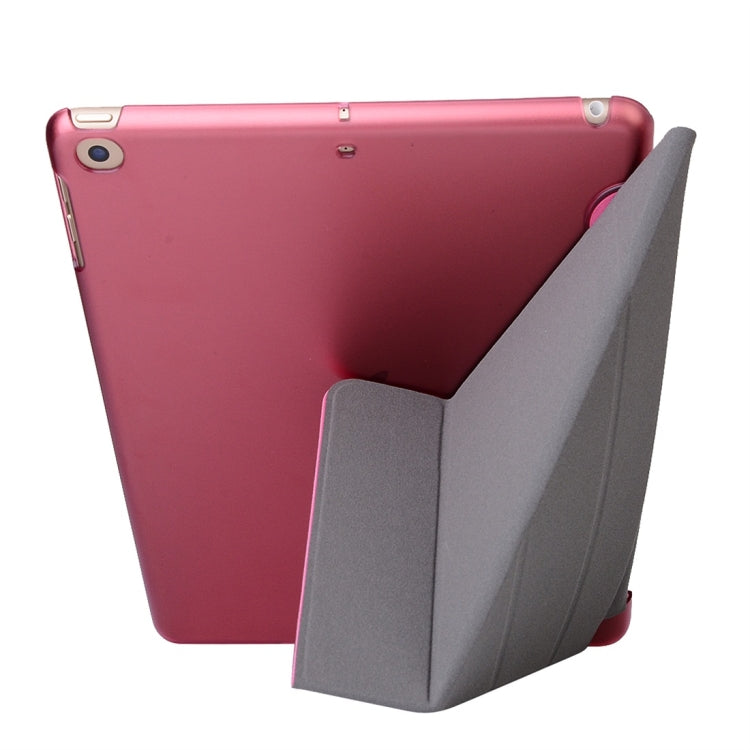 For iPad 10.2 2021 / 2020 / 2019 Silk Texture Horizontal Deformation Flip Leather Case with Holder(Black) - iPad 10.2 Cases by buy2fix | Online Shopping UK | buy2fix