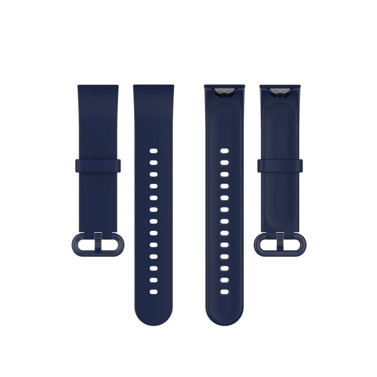 For Xiaomi Mi Watch Lite / Redmi Watch Silicone Watch Band, Size: One Size(Navy Blue) - Smart Wear by buy2fix | Online Shopping UK | buy2fix