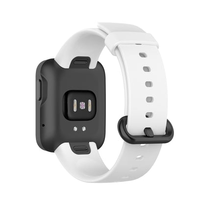 For Xiaomi Mi Watch Lite / Redmi Watch Silicone Watch Band, Size: One Size(White) - Smart Wear by buy2fix | Online Shopping UK | buy2fix