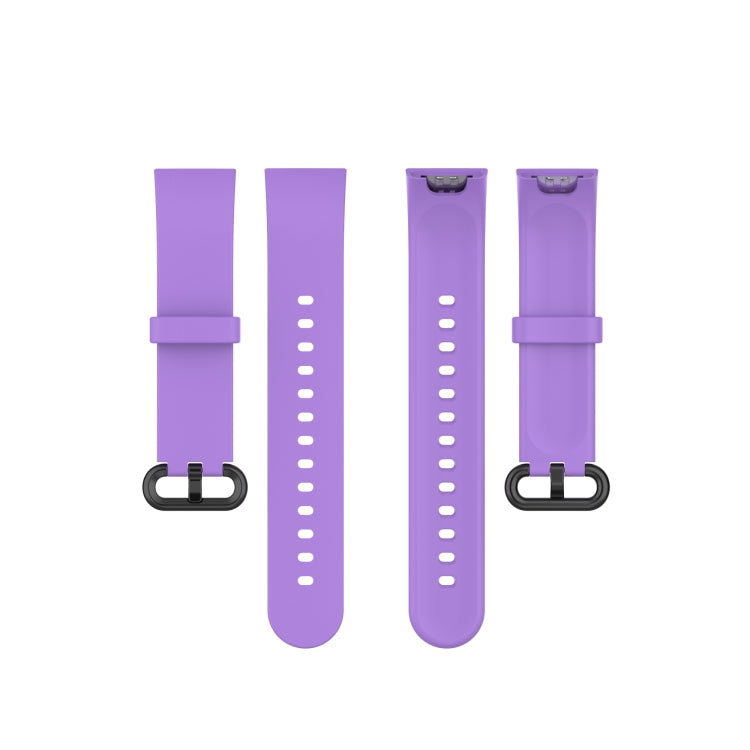 For Xiaomi Mi Watch Lite / Redmi Watch Silicone Watch Band, Size: One Size(Purple) - Smart Wear by buy2fix | Online Shopping UK | buy2fix