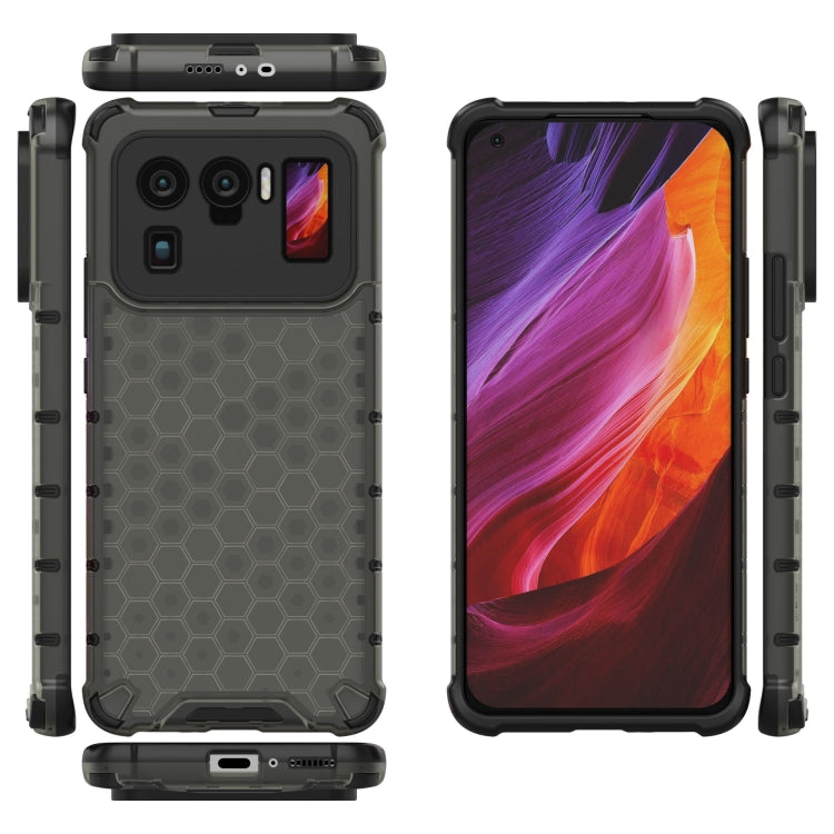 For Xiaomi Mi 11 Ultra Shockproof Honeycomb PC + TPU Case(Black) - Xiaomi Accessories by buy2fix | Online Shopping UK | buy2fix