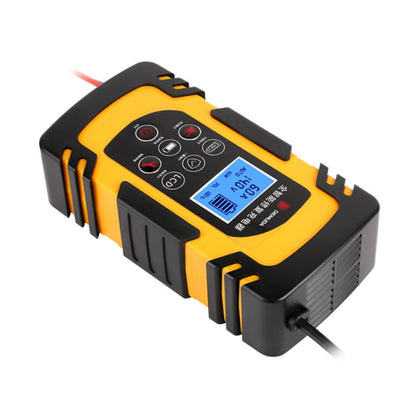 DEMUDA DC-80 Car Battery Charger 12V/24V Intelligent Pulse Repair Type Lead-acid Battery, Plug Type:JP Plug(Yellow) - In Car by buy2fix | Online Shopping UK | buy2fix