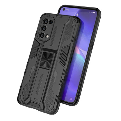 For OPPO Reno5 5G / 4G Supersonic PC + TPU Shock-proof Protective Case with Holder(Black) - OPPO & vivo Accessories by buy2fix | Online Shopping UK | buy2fix