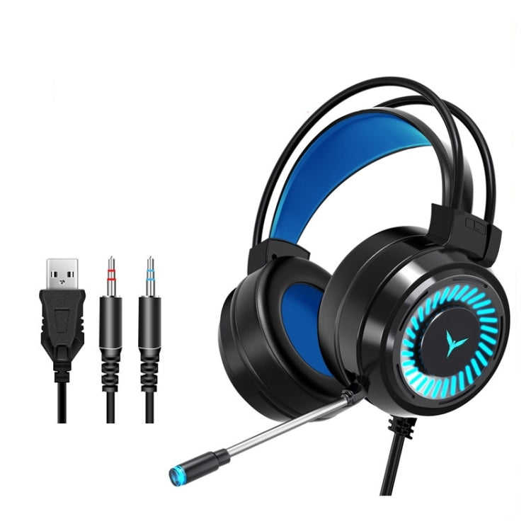 2 PCS G58 Head-Mounted Gaming Wired Headset with Microphone, Cable Length: about 2m, Color:Black Colorful 3.5mm Version - Multimedia Headset by buy2fix | Online Shopping UK | buy2fix