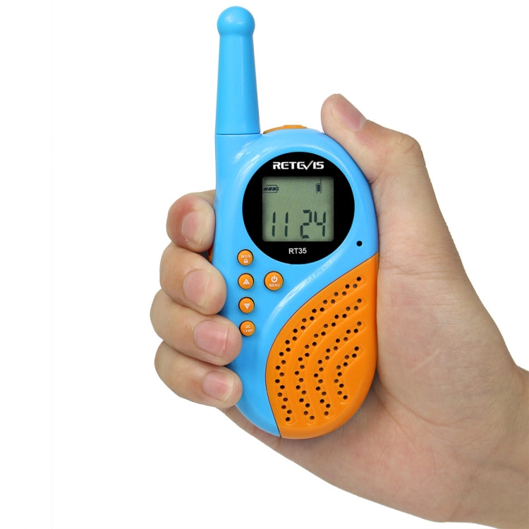 1 Pair RETEVIS RT35 0.5W EU Frequency 446MHz 8CH Handheld Children Walkie Talkie(Blue) - Consumer Electronics by RETEVIS | Online Shopping UK | buy2fix