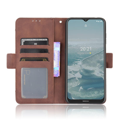 For Nokia G10 / G20 / 6.3 Skin Feel Calf Pattern Horizontal Flip Leather Case with Holder & Card Slots & Photo Frame(Brown) - Mobile Accessories by buy2fix | Online Shopping UK | buy2fix