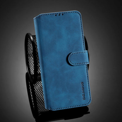 For Xiaomi Redmi Note 9T 5G DG.MING Retro Oil Side Horizontal Flip Leather Case with Holder & Card Slots & Wallet(Blue) - Xiaomi Cases by DG.MING | Online Shopping UK | buy2fix