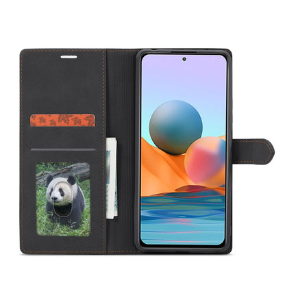 For Xiaomi Redmi Note 10 Pro Forwenw F1 Series Matte Strong Magnetism Horizontal Flip Leather Case with Holder & Card Slots & Wallet & Photo Frame(Black) - Xiaomi Cases by Forwenw | Online Shopping UK | buy2fix