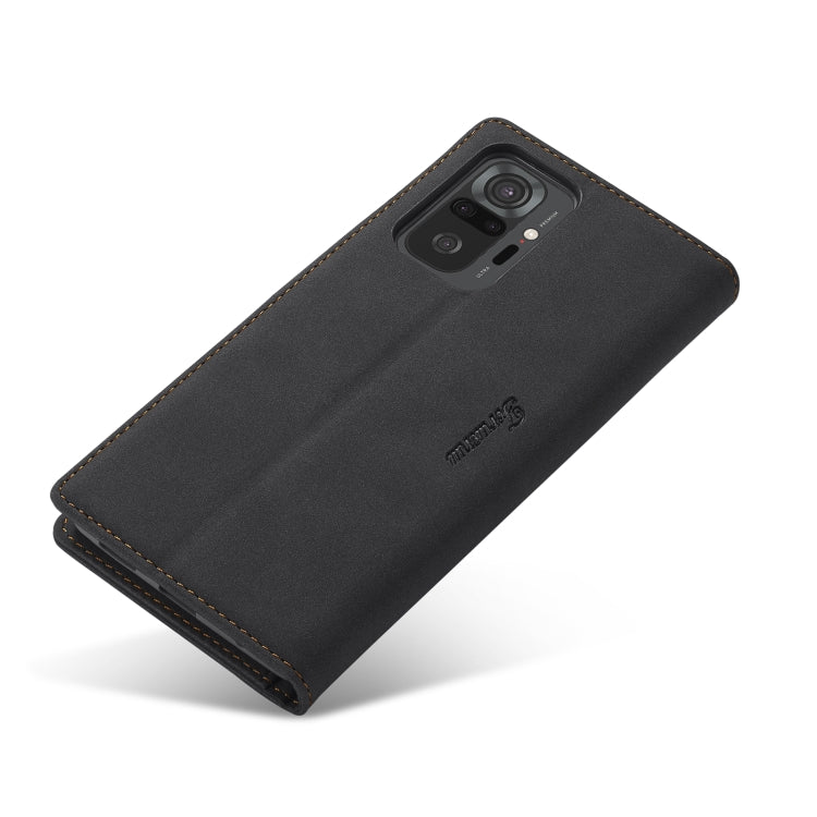 For Xiaomi Redmi Note 10 Pro Forwenw F1 Series Matte Strong Magnetism Horizontal Flip Leather Case with Holder & Card Slots & Wallet & Photo Frame(Black) - Xiaomi Cases by Forwenw | Online Shopping UK | buy2fix