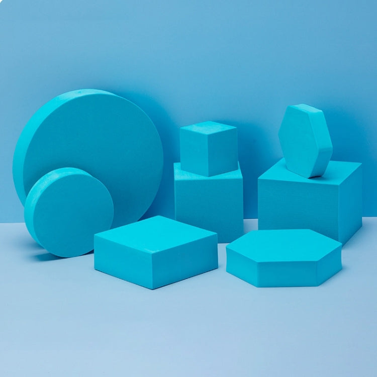 8 in 1 Different Sizes Geometric Cube Solid Color Photography Photo Background Table Shooting Foam Props(Blue Lake) - Camera Accessories by buy2fix | Online Shopping UK | buy2fix