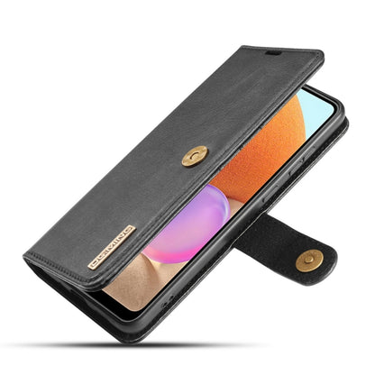 For Samsung Galaxy A32 4G DG.MING Crazy Horse Texture Flip Detachable Magnetic Leather Case with Holder & Card Slots & Wallet(Black) - Galaxy Phone Cases by DG.MING | Online Shopping UK | buy2fix