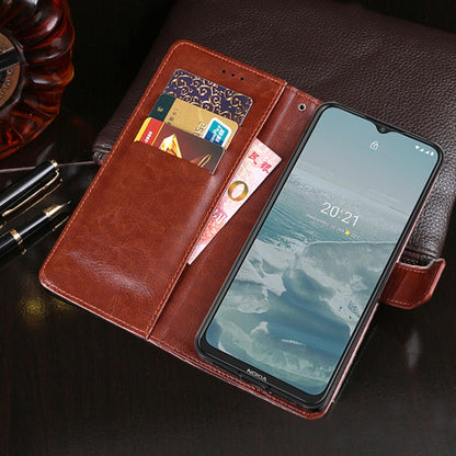 For Nokia G20 / G10 idewei Crazy Horse Texture Horizontal Flip Leather Case with Holder & Card Slots & Wallet(Black) - Nokia Cases by idewei | Online Shopping UK | buy2fix