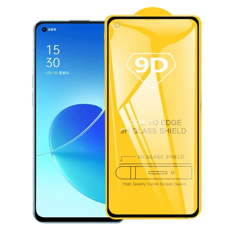 For OPPO Reno6 5G / Reno7 5G / Reno7 SE 5G 9D Full Glue Full Screen Tempered Glass Film - OPPO Tempered Glass by buy2fix | Online Shopping UK | buy2fix