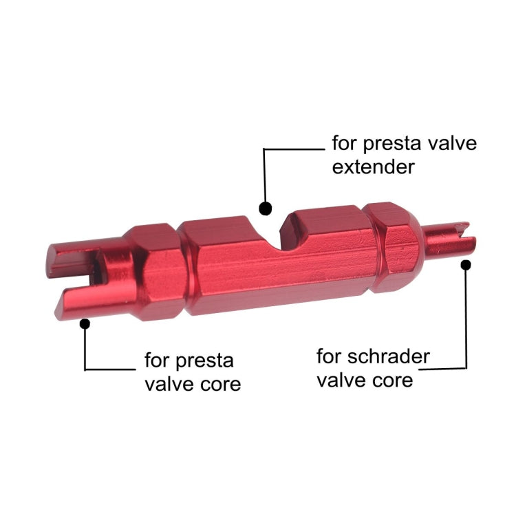 A5593 2 PCS 40mm Red French Tubeless Valve Stem with Repair Kit for Road Bike - Outdoor & Sports by buy2fix | Online Shopping UK | buy2fix