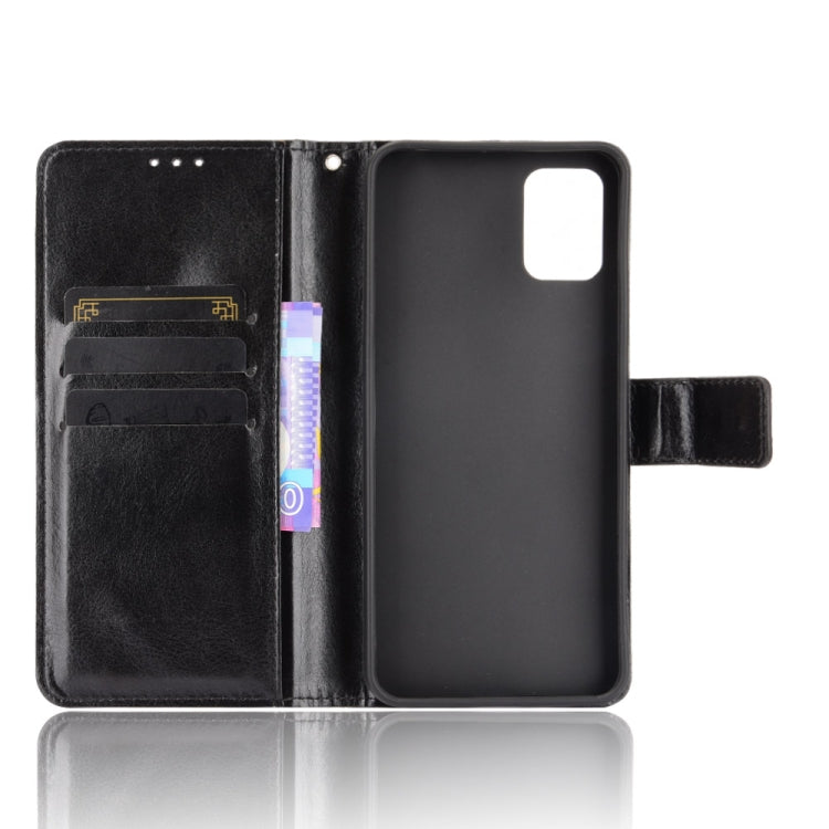 For Umidigi A11 Crazy Horse Texture Horizontal Flip Leather Case with Holder & Card Slots & Lanyard(Black) - More Brand by buy2fix | Online Shopping UK | buy2fix