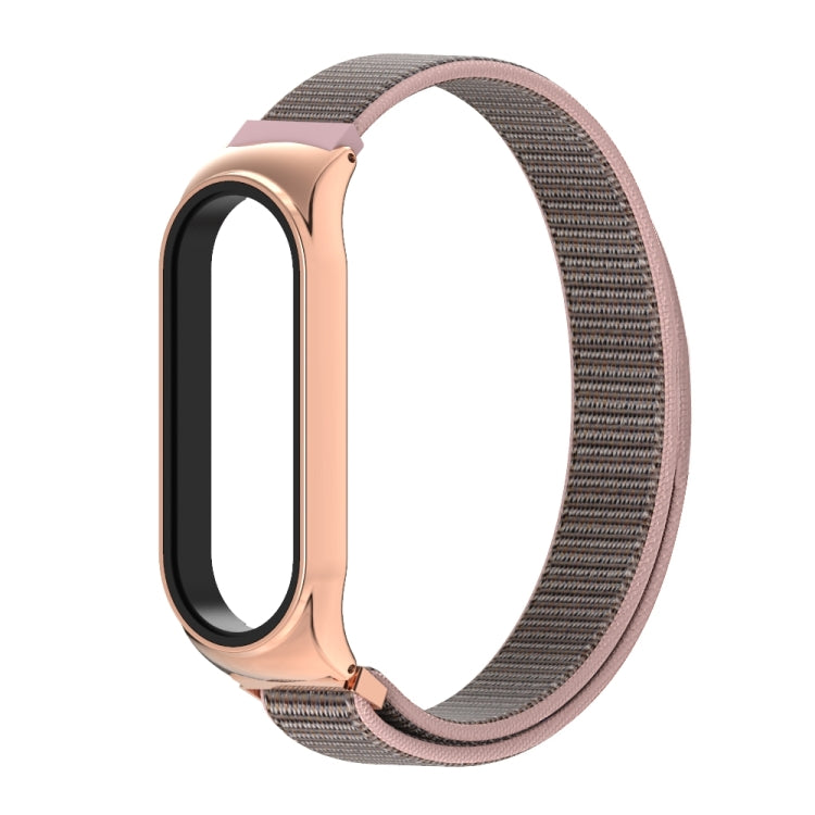 For Xiaomi Mi Band 6 / 5 / 4 / 3 Mijobs CS Breathable Nylon Watch Band(Sand Pink) - Watch Bands by MIJOBS | Online Shopping UK | buy2fix