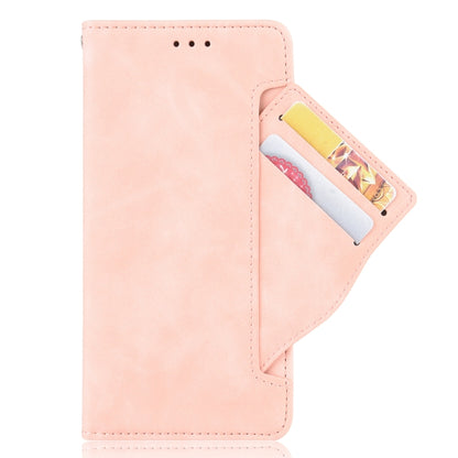 For vivo Y72 5G / iQOO Z3 5G Skin Feel Calf Pattern Horizontal Flip Leather Case with Holder & Card Slots & Photo Frame(Pink) - vivo Cases by buy2fix | Online Shopping UK | buy2fix