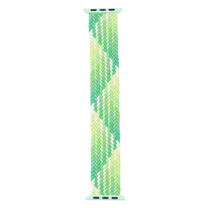 Single Loop Weaving Nylon Watch Band, Size: M 145mm For Apple Watch Series 9&8&7 41mm / SE 3&SE 2&6&SE&5&4 40mm / 3&2&1 38mm(Lime) - Watch Bands by buy2fix | Online Shopping UK | buy2fix