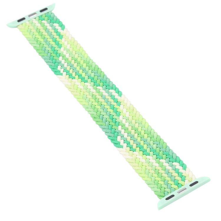 Single Loop Weaving Nylon Watch Band, Size: M 145mm For Apple Watch Series 9&8&7 41mm / SE 3&SE 2&6&SE&5&4 40mm / 3&2&1 38mm(Lime) - Watch Bands by buy2fix | Online Shopping UK | buy2fix