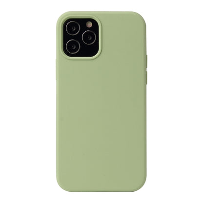 For iPhone 13 mini Solid Color Liquid Silicone Shockproof Protective Case (Matcha Green) - iPhone 13 mini Cases by buy2fix | Online Shopping UK | buy2fix