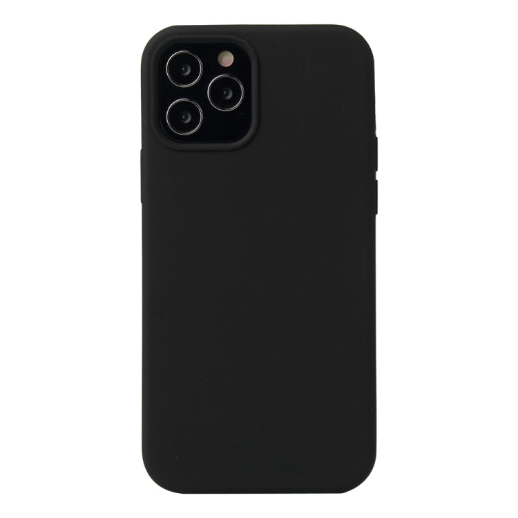 For iPhone 13 Solid Color Liquid Silicone Shockproof Protective Case(Black) - iPhone 13 Cases by buy2fix | Online Shopping UK | buy2fix