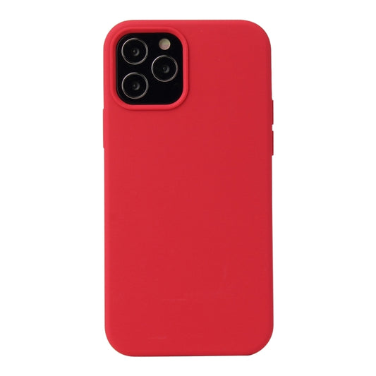 For iPhone 13 Solid Color Liquid Silicone Shockproof Protective Case(Carmine) - iPhone 13 Cases by buy2fix | Online Shopping UK | buy2fix