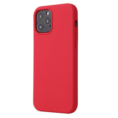 For iPhone 13 Solid Color Liquid Silicone Shockproof Protective Case(Carmine) - iPhone 13 Cases by buy2fix | Online Shopping UK | buy2fix