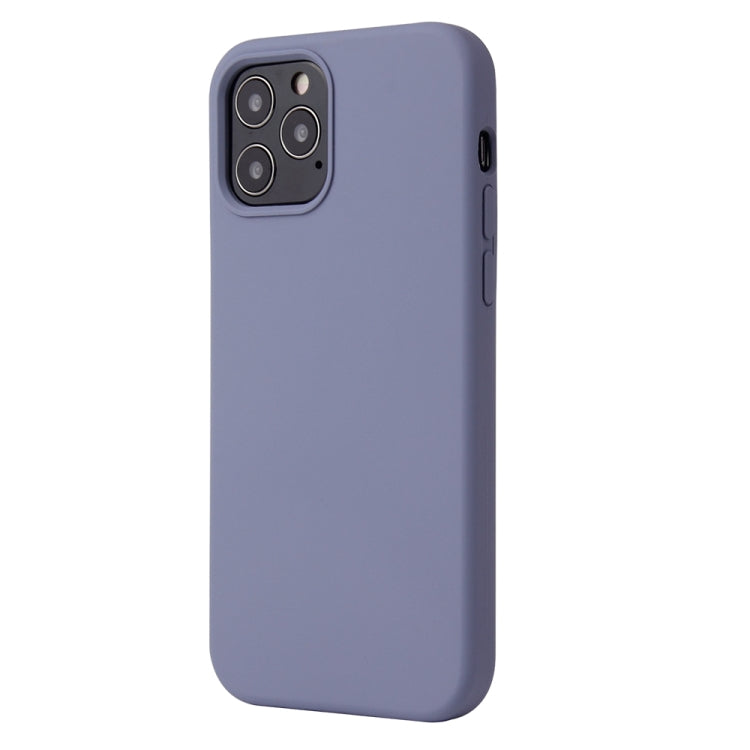 For iPhone 13 Pro Max Solid Color Liquid Silicone Shockproof Protective Case (Lavender Grey) - iPhone 13 Pro Max Cases by buy2fix | Online Shopping UK | buy2fix