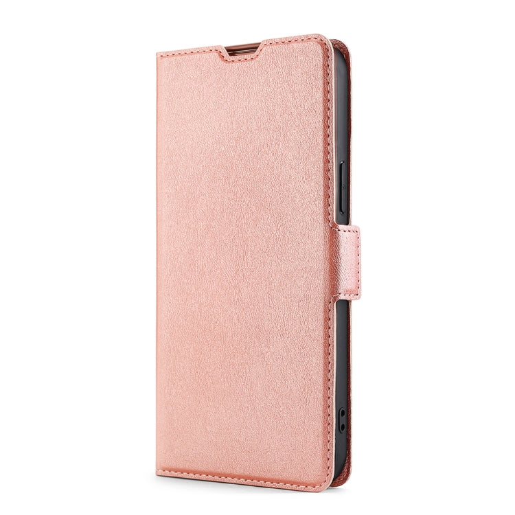 Ultra-thin Voltage Side Buckle PU + TPU Horizontal Flip Leather Case with Holder & Card Slot For iPhone 8 Plus & 7 Plus(Rose Gold) - More iPhone Cases by buy2fix | Online Shopping UK | buy2fix