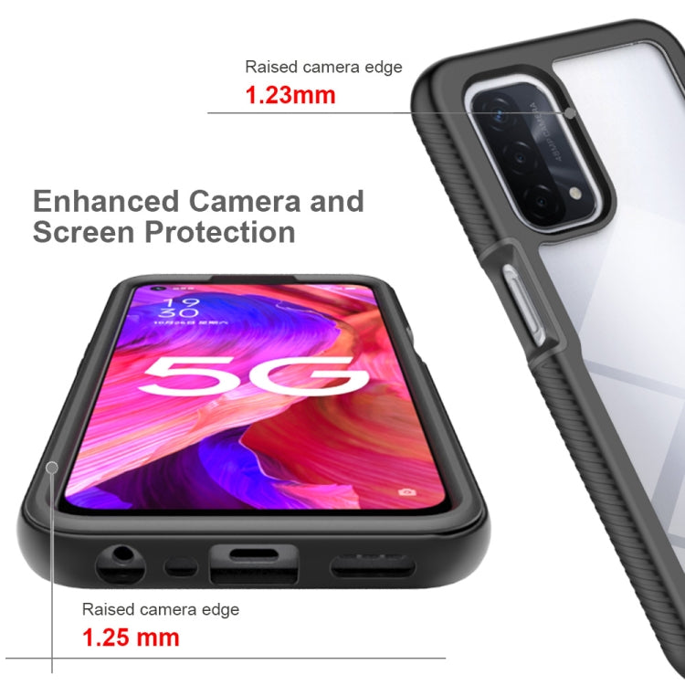 For OPPO A54 5G / A74 5G Starry Sky Solid Color Series Shockproof PC + TPU Case(Red) - OPPO & vivo Accessories by buy2fix | Online Shopping UK | buy2fix