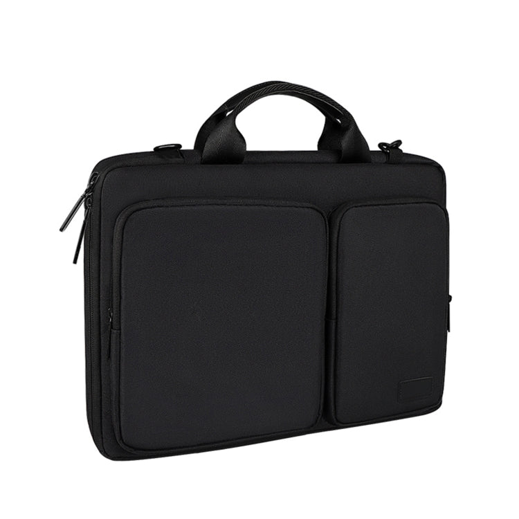 ST11 Polyester Thickened Laptop Bag with Detachable Shoulder Strap, Size:14.1-15.4 inch(Black) - 15 inch by buy2fix | Online Shopping UK | buy2fix