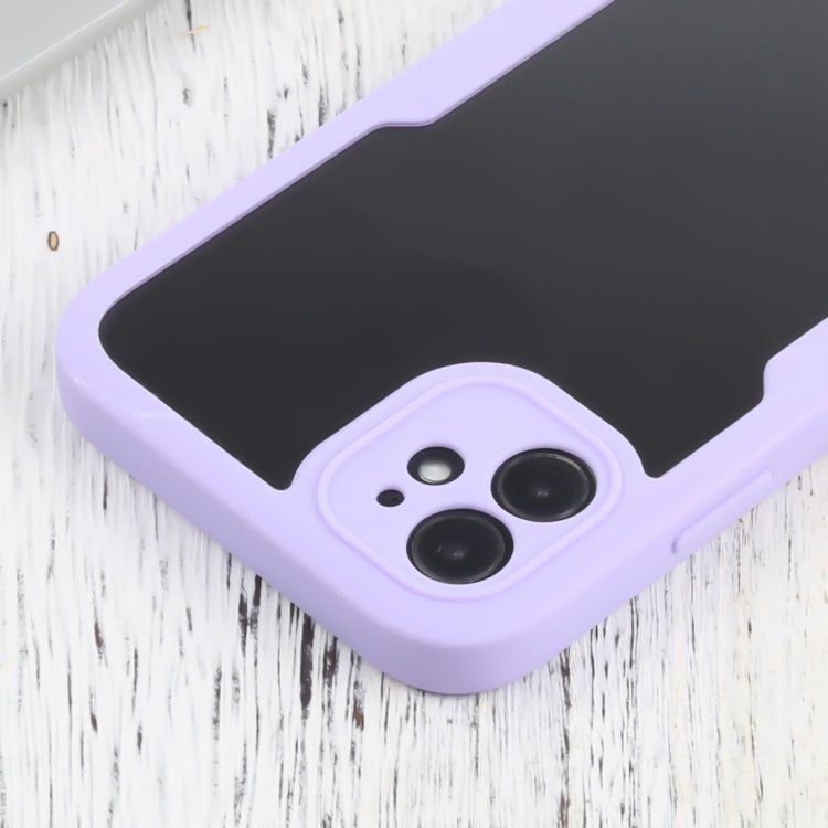 For iPhone 11 Acrylic + TPU 360 Degrees Full Coverage Shockproof Protective Case (Purple) - iPhone 11 Cases by buy2fix | Online Shopping UK | buy2fix