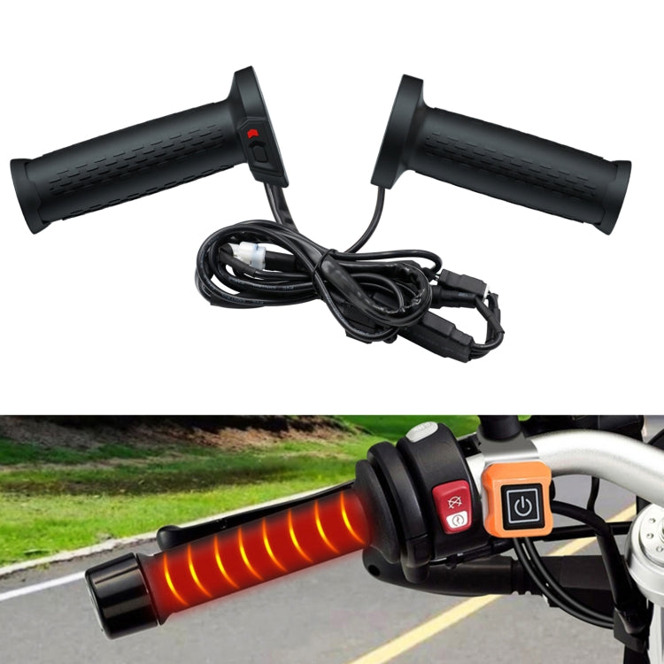 WUPP CS-1324A1 ATV Intelligent Electric Heating Hand Cover Heated Grip with Five Gear Temperature Control & Indicator Light - Grips by WUPP | Online Shopping UK | buy2fix