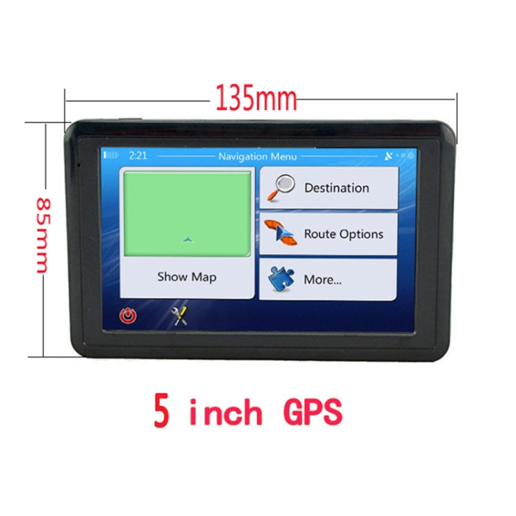 Q5 Car 5 inch HD TFT Touch Screen GPS Navigator Support TF Card / MP3 / FM Transmitter, Specification:North America Map - In Car by buy2fix | Online Shopping UK | buy2fix