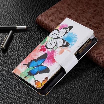 For OPPO A74 5G/A93 5G/A54 5G Colored Drawing Pattern Zipper Horizontal Flip Leather Case with Holder & Card Slots & Wallet(Two Butterflies) - OPPO & vivo Accessories by buy2fix | Online Shopping UK | buy2fix