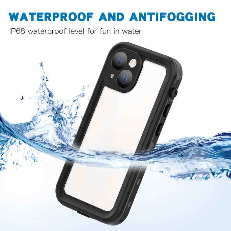 For iPhone 13 mini RedPepper Transparent Dot Shockproof Waterproof PC + TPU Protective Case (Black) - Apple Accessories by RedPepper | Online Shopping UK | buy2fix