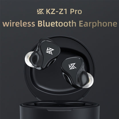 KZ Z1 Pro Dynamic True Wireless Bluetooth 5.2 Sports In-ear Earphone(Black) - In Ear Wired Earphone by KZ | Online Shopping UK | buy2fix