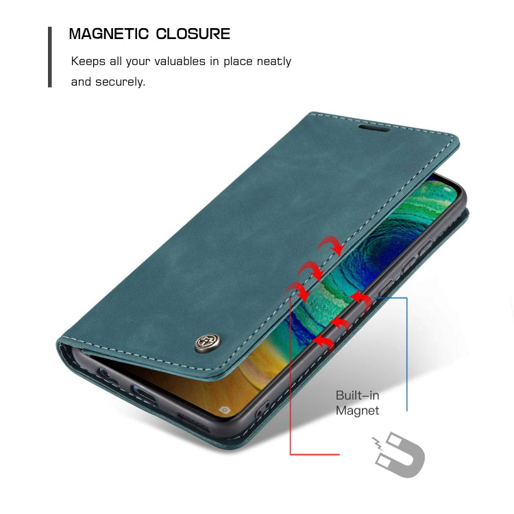 For Huawei Mate 30 4G / 5G CaseMe-013 Multifunctional Horizontal Flip Leather Case with Card Slot & Holder & Wallet(Blue) - Mobile Accessories by CaseMe | Online Shopping UK | buy2fix