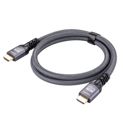 HDMI 2.0 Male to HDMI 2.0 Male 4K Ultra-HD Braided Adapter Cable, Cable Length:1m(Grey) - Cable by buy2fix | Online Shopping UK | buy2fix