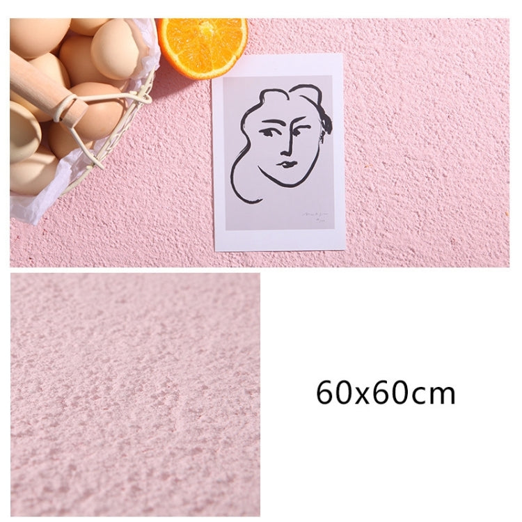 60 x 60cm PVC Backdrop Board Coarse Sand Texture Cement Photography Backdrop Board(Pink) - Camera Accessories by buy2fix | Online Shopping UK | buy2fix