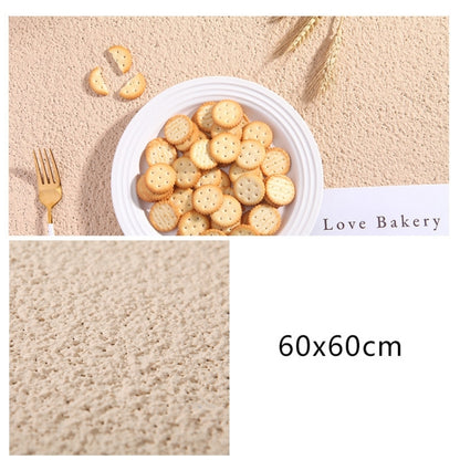 60 x 60cm PVC Backdrop Board Coarse Sand Texture Cement Photography Backdrop Board(Light Apricot) - Camera Accessories by buy2fix | Online Shopping UK | buy2fix