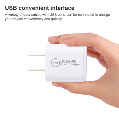 20WACB 20W QC3.0 + PD Quick Charger, Plug Specification:UK Plug(White) - Apple Accessories by buy2fix | Online Shopping UK | buy2fix