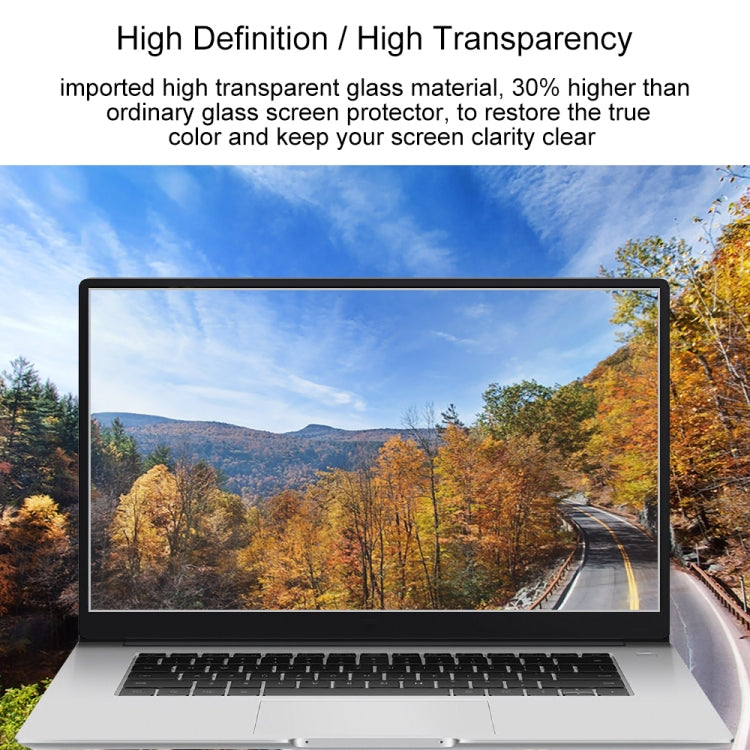 Laptop Screen HD Tempered Glass Protective Film For Honor MagicBook 15 15.6 inch - Computer & Networking by buy2fix | Online Shopping UK | buy2fix