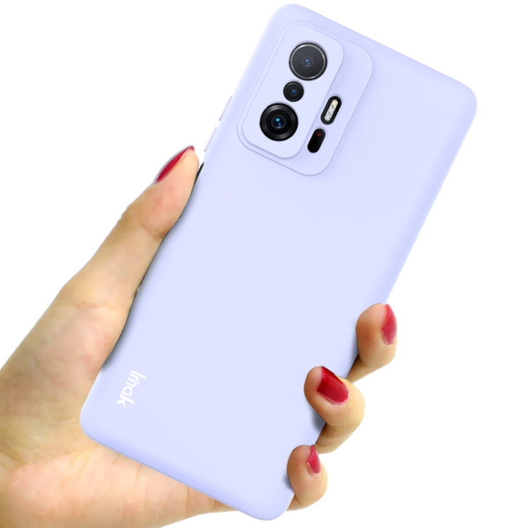 For Xiaomi Mi 11T / Mi 11T Pro IMAK UC-2 Series Shockproof Full Coverage Soft TPU Phone Case(Purple) - Xiaomi Accessories by imak | Online Shopping UK | buy2fix