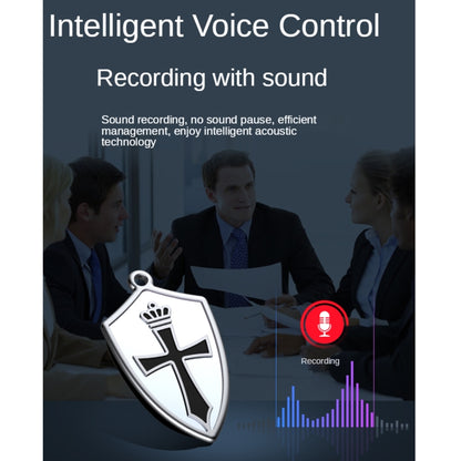 Q4 Cross Pattern AI Intelligent High-definition Noise Reduction Voice Control U Disk Recorder MP3 Player, Capacity:32GB - Security by buy2fix | Online Shopping UK | buy2fix