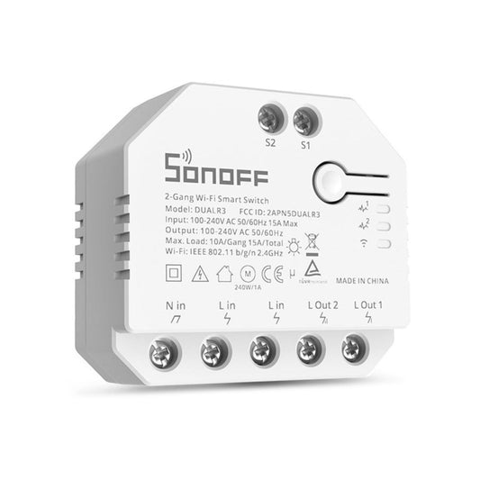 Sonoff DUALR3 Dual Ways Control WiFi Smart Switch Module - Consumer Electronics by Sonoff | Online Shopping UK | buy2fix
