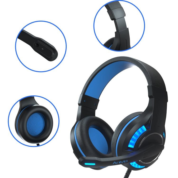 SADES MH603 3.5mm Port Adjustable Gaming Headset with Microphone(Black Blue) - Multimedia Headset by SADES | Online Shopping UK | buy2fix
